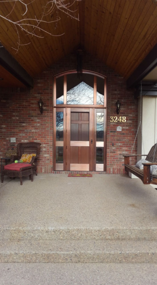 Copper clad entry door unit